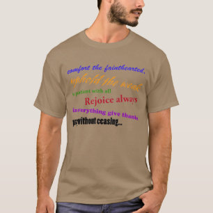 T-shirt Réjouissez toujours Citation de la Bible