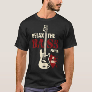 T-shirt Rela le Bassiste est ici rétro