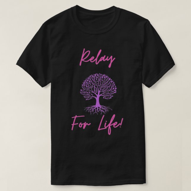 T-shirt Relais pour la vie (Design devant)