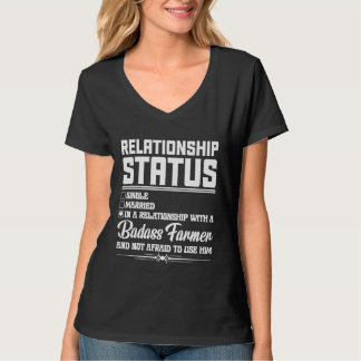 T-shirt Relation avec une petite amie épouse d'agriculteur