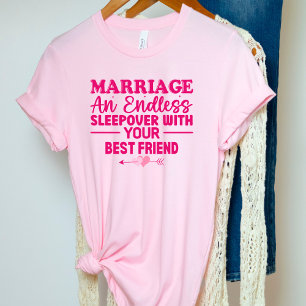 T-shirt Relation de mariage dormir sur le meilleur ami