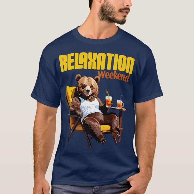 T-shirt relax bear weekend mood (Devant)