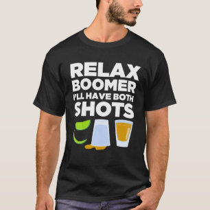 T-shirt Relax Boomer Je vais avoir drôle de vaccin Tequil