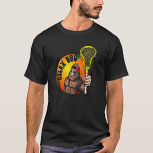 T-shirt Relax Bro Funny Sasquatch Lax Bigfoot Lacrosse Vin