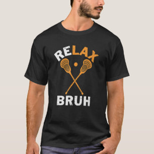 T-shirt Relax Bro Lacrosse Lacrosse Lâcher Vintage Lacross