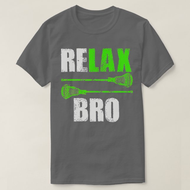 T-shirt Relax Bro Lacrosse Sports Team Jeu (2) (Design devant)
