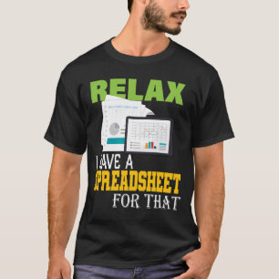 T-shirt Relax J'ai une feuille de calcul pour cet actuaire