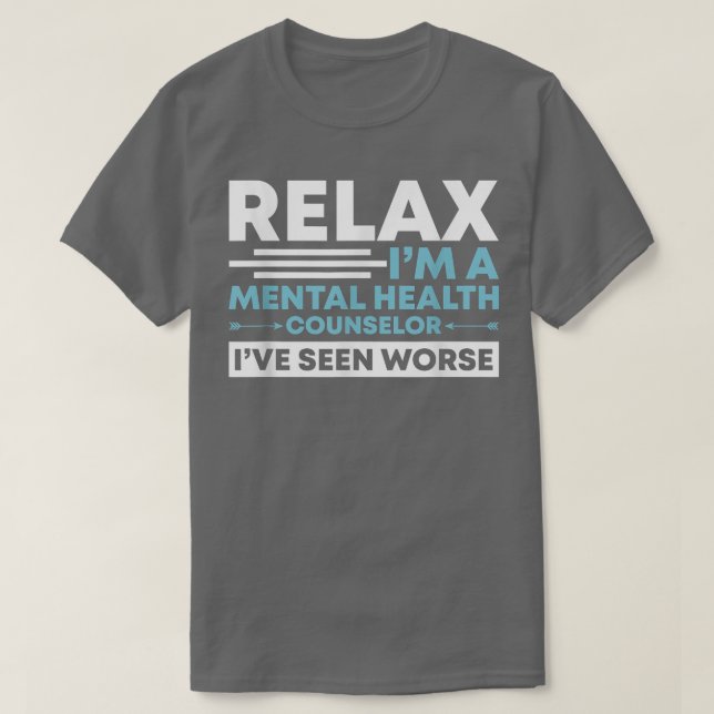 T-shirt Relax Je suis un conseiller en santé mentale Santé (Design devant)