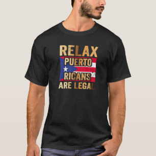 T-shirt Relax Les Portoricains Sont Légaux  