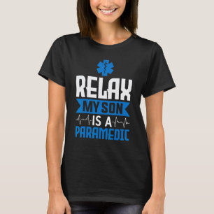 T-shirt Relax Mon Fils Est Un Ambulancier Soins D'Urgence