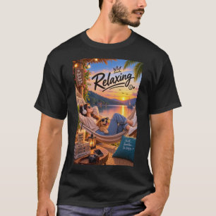 T-shirt Relaxant – Typographie de bonnes vibrations paisib