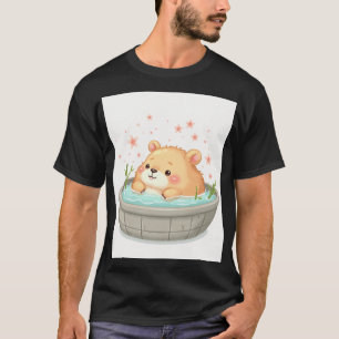 T-shirt Relaxation Jacuzzi Capybara Vibes Détente Journee