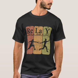 T-shirt Relay Périodique Table Elets Relay Course Relay Ru