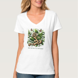 T-shirt "Relevez Votre Vie Avec Du Gingembre" Herbal