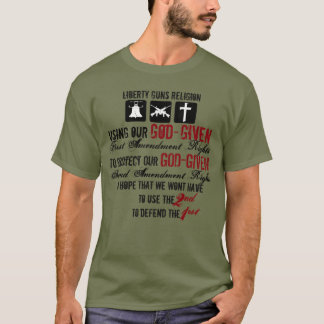 T-shirt Religion Armes de Liberté