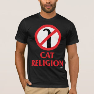 T-shirt Religion de chat