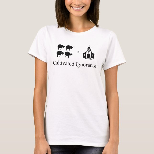 T-shirt Religion organisée de TLT = ignorance cultivée (Devant)