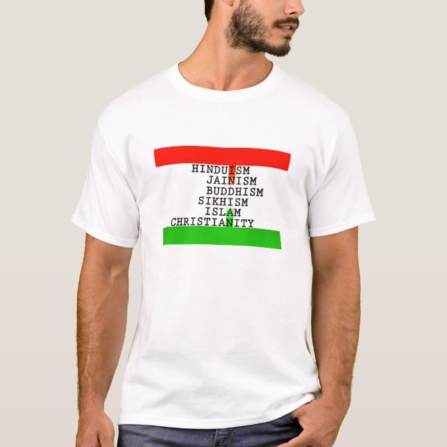 T-shirt Religions d'identité indienne (Devant)