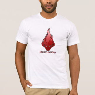 T-shirt Reliques du logo blanc de rouge de pièce en t