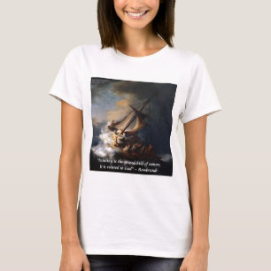 T-shirt Rembrandt Mer de Galilée & Citation sur la Nature