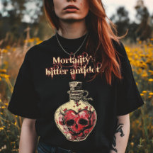 Remède Amer de la Mortalité Crâne Cœur Gothique Am