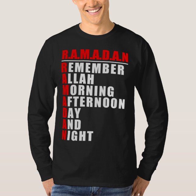 T-shirt Remember Allah  Ramadan Kareem  Ramadan Mubarak Mo (Devant)