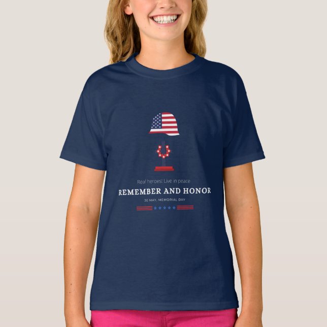 T-shirt Remember and honor  (Devant)