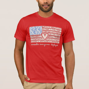 T-shirt Remember Everyone Deployed