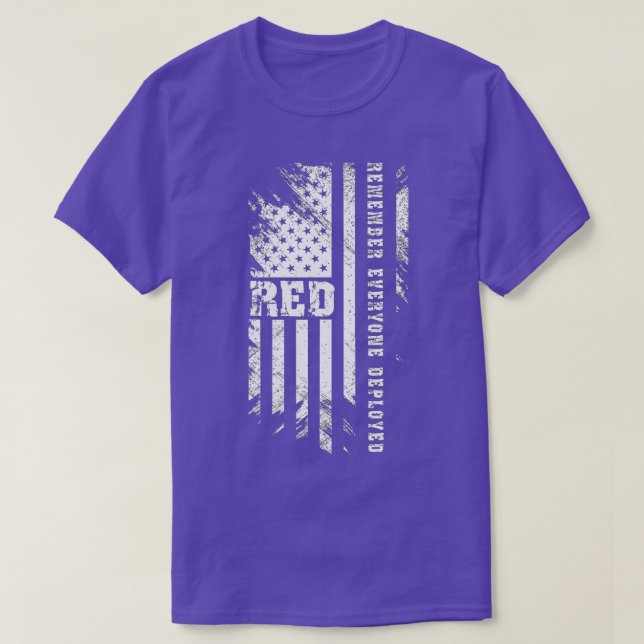 T-shirt Remember Everyone Vétéran Deployed RED Friday (Design devant)
