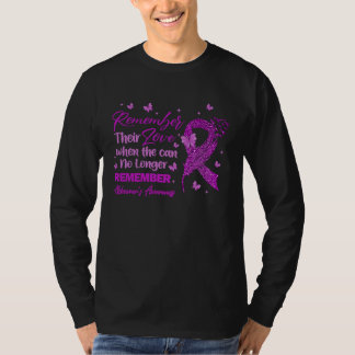 T-shirt Remember Their Love Alzheimer's Awareness For Men 