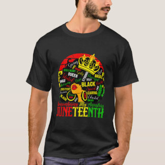 T-shirt Remembering My Ancestors Junenth Celebrate Black