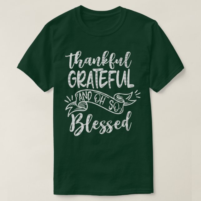 T-shirt Remerciant et tellement béni Fall Automne Th (Design devant)