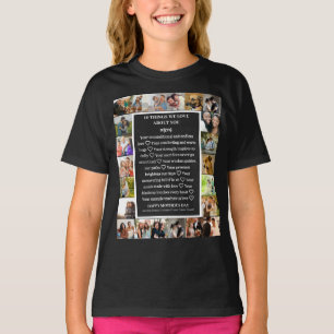 T-shirt Remerciement à maman   Fête des mères Collage de 2