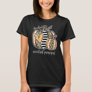 T-shirt Remerciements au principal Citrouille Leopard
