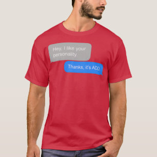 T-shirt Remerciements de bulle de texte1