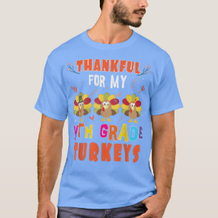 T-shirt Remerciements de l'enseignant pour les dindes de 4