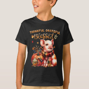 T-shirt Remerciements Gratuit Bienheureux Cochon D'Animal 