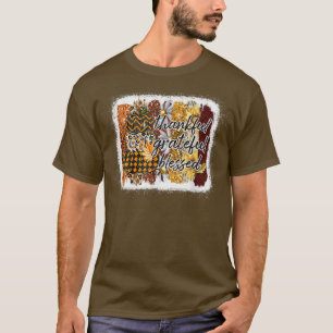 T-shirt Remerciements Heureux Béni Citrouilles Automne Cet