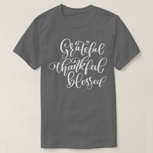 T-shirt Remerciements Heureux Heureux Béni 2 (Design devant)