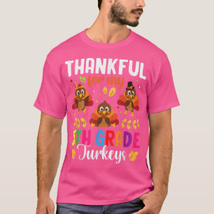 T-shirt Remerciements Pour Mon Maître Thanksgi Turkeys De