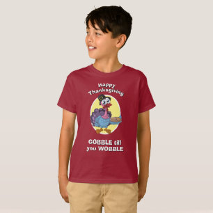T-shirt REMERCIER GOBBLE pour enfants JUSQU'À CE QUE VOUS 