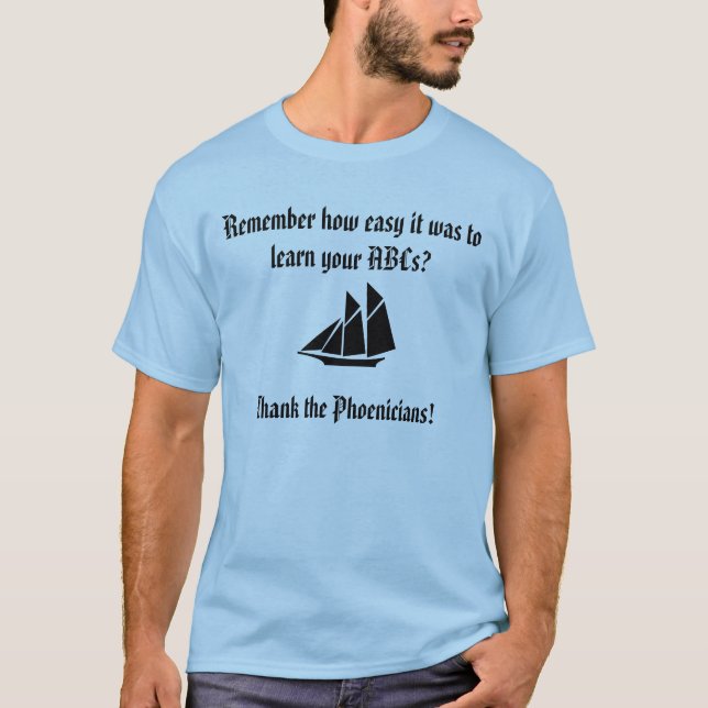 T-shirt Remerciez les phéniciens (Devant)