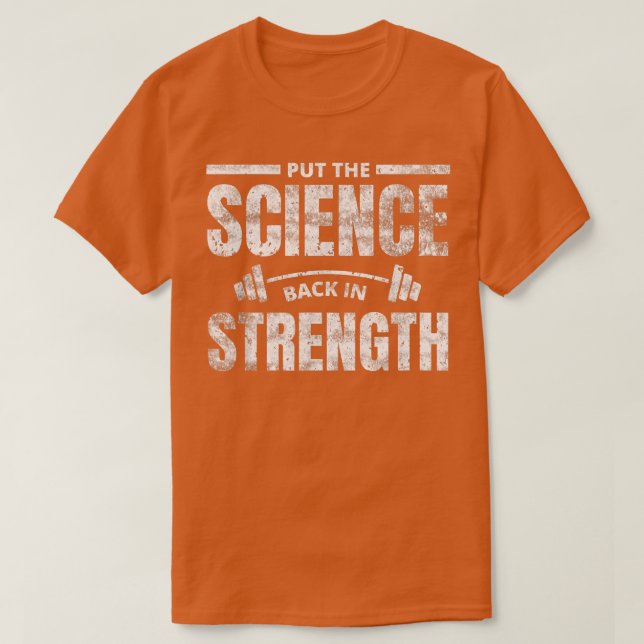 T-shirt Remettre La Science En Forme Exercice De Gymnastiq (Design devant)