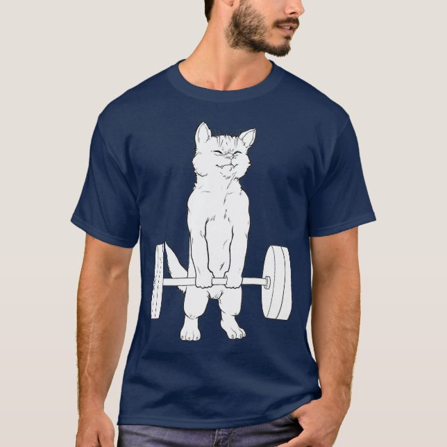 T-shirt Remise en forme de chat (Devant)