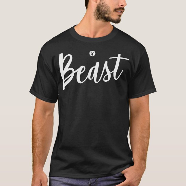 T-shirt Remise En Forme De Fitness De La Bête D525 (Devant)