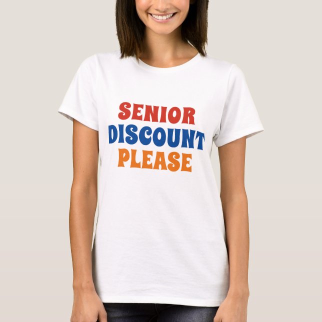 T-shirt Remise Senior S'il vous plaît (Devant)