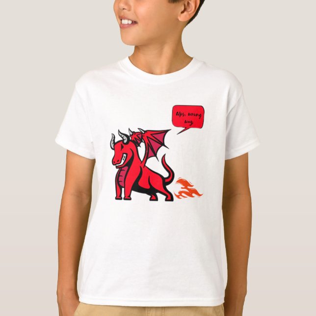T-shirt remontée à contresens (Devant)