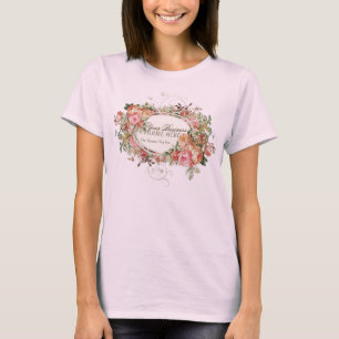T-shirt Remous modernes antiques vintages de bouquet