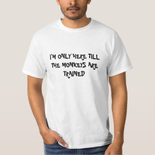 T-shirt Remplacé par des singes sont formés