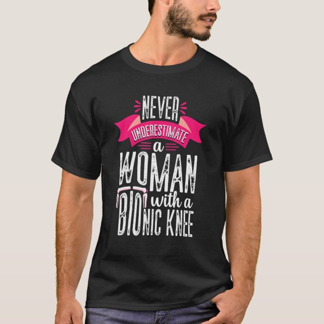 T-shirt Remplacement du genou Femme Bionique Chirurgie du  (Devant)